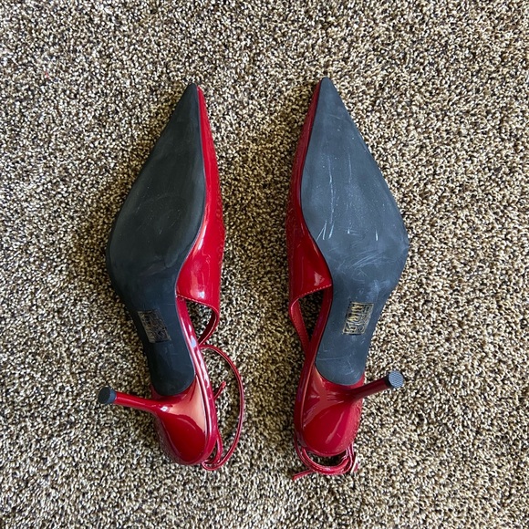 Jeffrey Campbell Executive Ankle Strap Pointed Toe Slingback Pump Size 7 - Picture 10 of 11